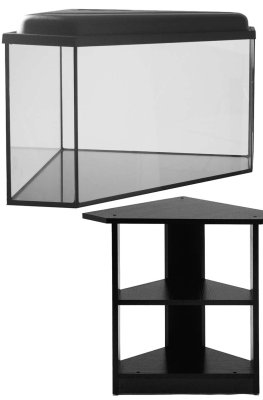 Hjørner Aqvarium 64 liter med bord